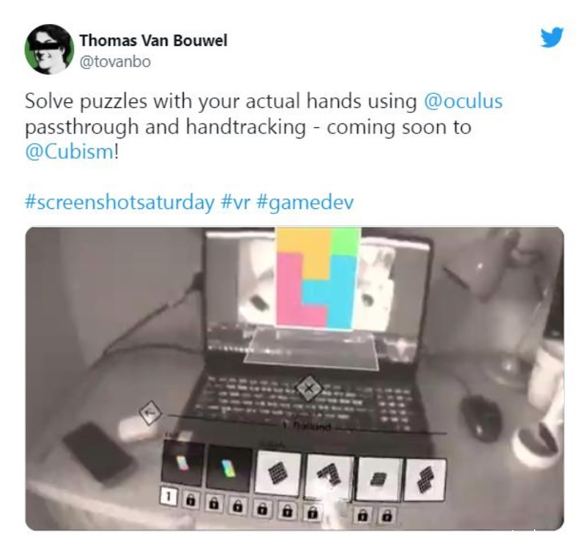 VR益智游戏「Cubism」Quest 2版即将发布直通模式更新