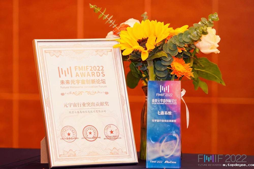 再获殊荣!七鑫易维荣获FMIF Awards「元宇宙行业突出贡献奖」
