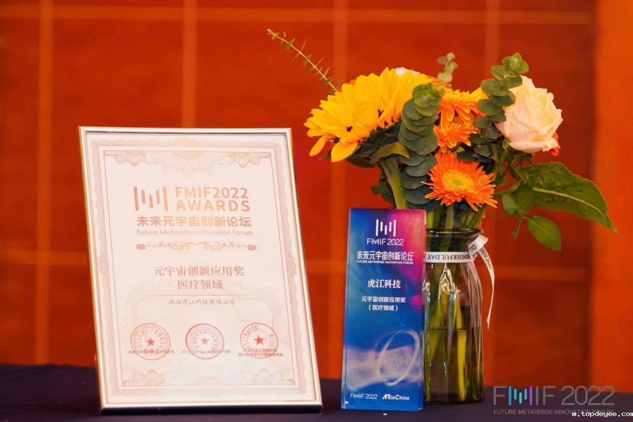 虎江科技荣获FMIF2022元宇宙创新应用奖(医疗领域)